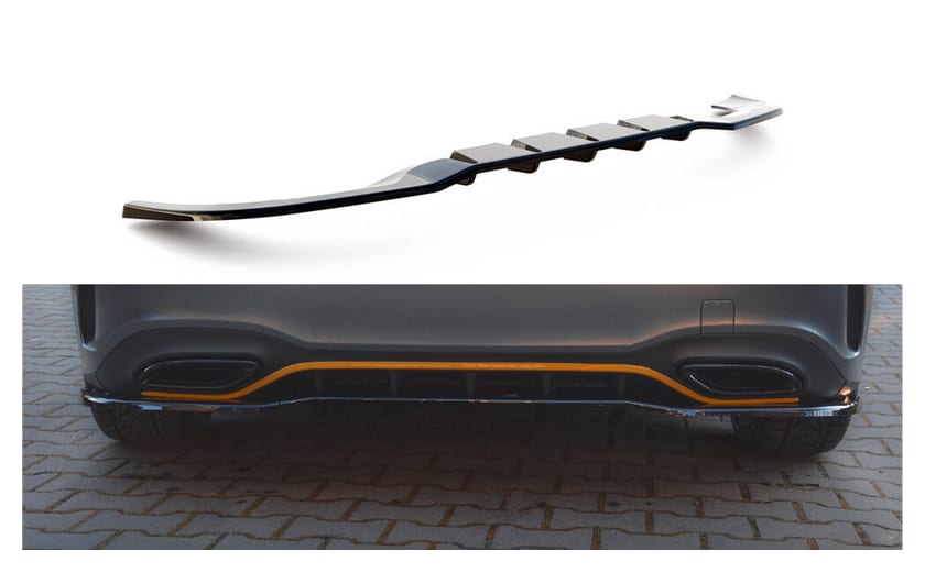 Splitter Mercedes-Benz A W177 Tył Środkowy z Dyfuzorem