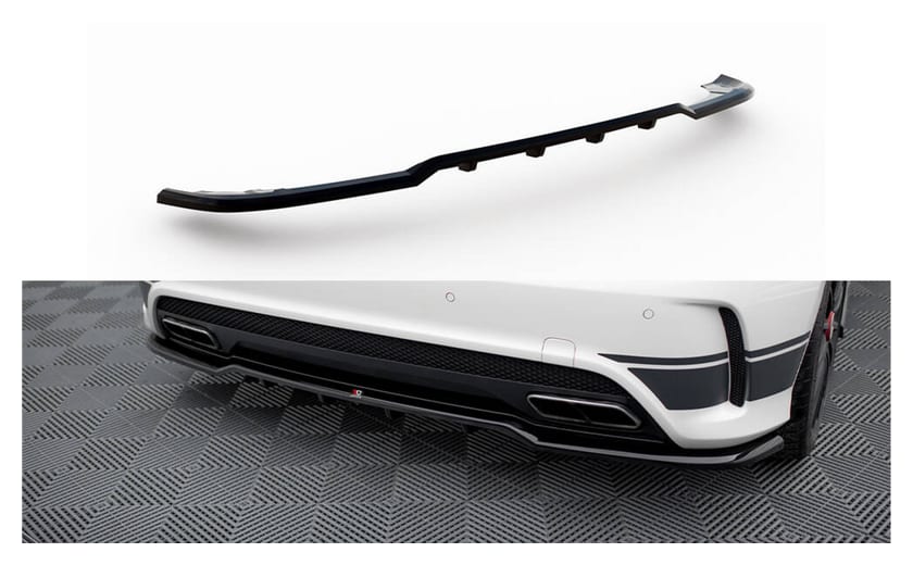Splitter Mercedes-Benz A45 AMG W176 Tył Środkowy z Dyfuzorem