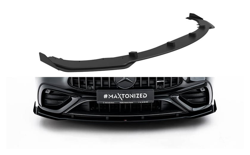 Splitter Mercedes-Benz AMG CLE 53 C236 Przód Street Pro Black + Gloss Flaps