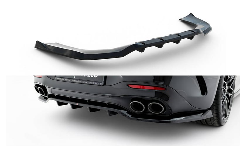 Splitter Mercedes-Benz AMG SL 63 R232 Tył Środkowy z Dyfuzorem