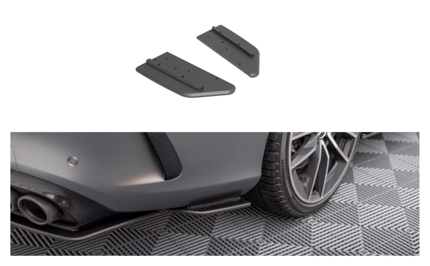 Splitter Mercedes-Benz C C205 C43 Facelift Tył Boczne Street Pro Black