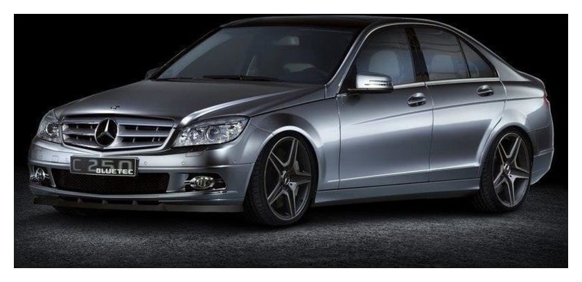 Splitter Mercedes-Benz C W204 przód Gloss Black