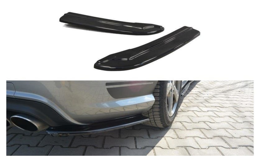 Splitter Mercedes-Benz C W204 S204 Tył Boczne Gloss Black