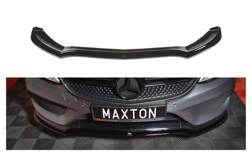 Splitter Mercedes-Benz C W205 AMG-LINE przód v.1 Gloss Black