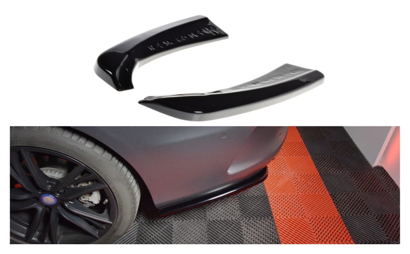 Splitter Mercedes-Benz C W205 AMG-LINE Tył Boczne Gloss Black