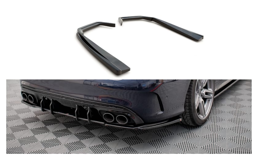 Splitter Mercedes-Benz C W205 C43 Facelift Tył Boczne Gloss Black