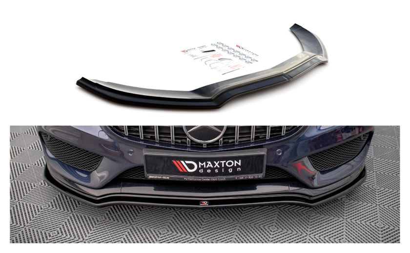 Splitter Mercedes-Benz C W205 C43 przód v.1 Gloss Black