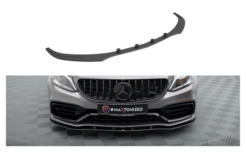 Splitter Mercedes-Benz C W205 C63 Facelift Przód Pro Black-Red