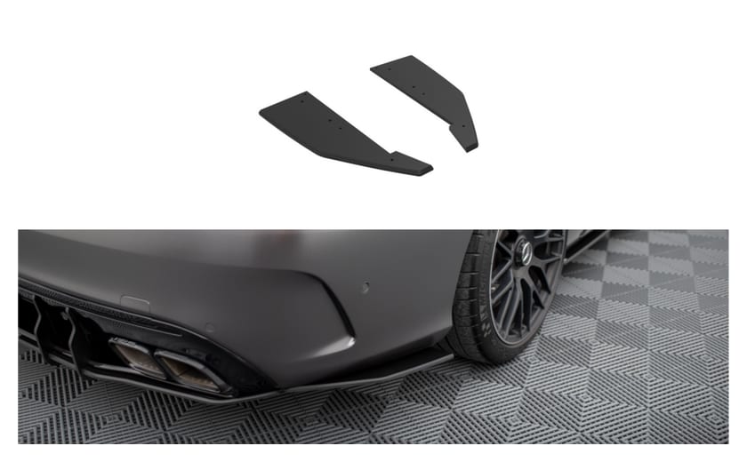Splitter Mercedes-Benz C W205 C63 Facelift Tył Boczne Street Pro Black-Red