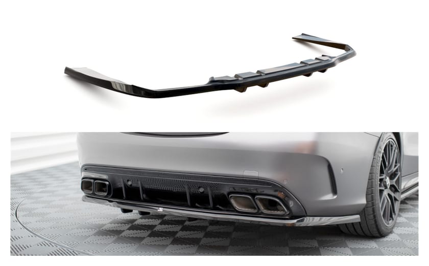 Splitter Mercedes-Benz C W205 C63 Facelift Tył Środkowy z Dyfuzorem