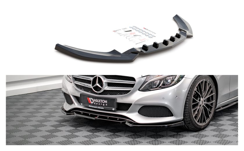 Splitter Mercedes-Benz C W205 przód Gloss Black