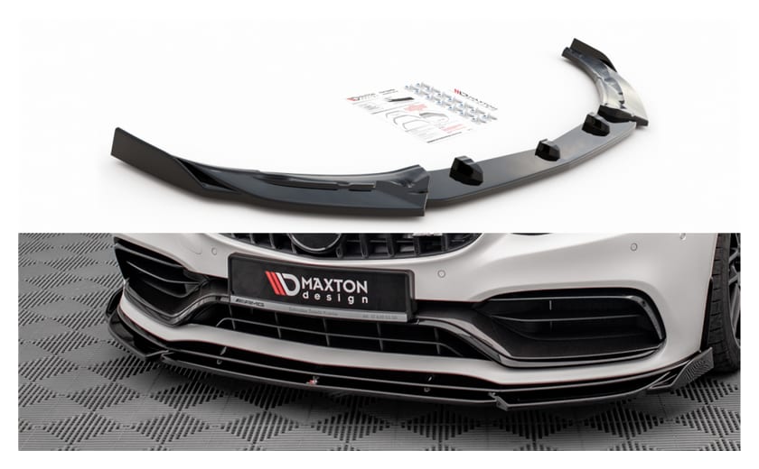 Splitter Mercedes-Benz C63 AMG Aero Pack C205 Facelift przód v.2 Gloss Black