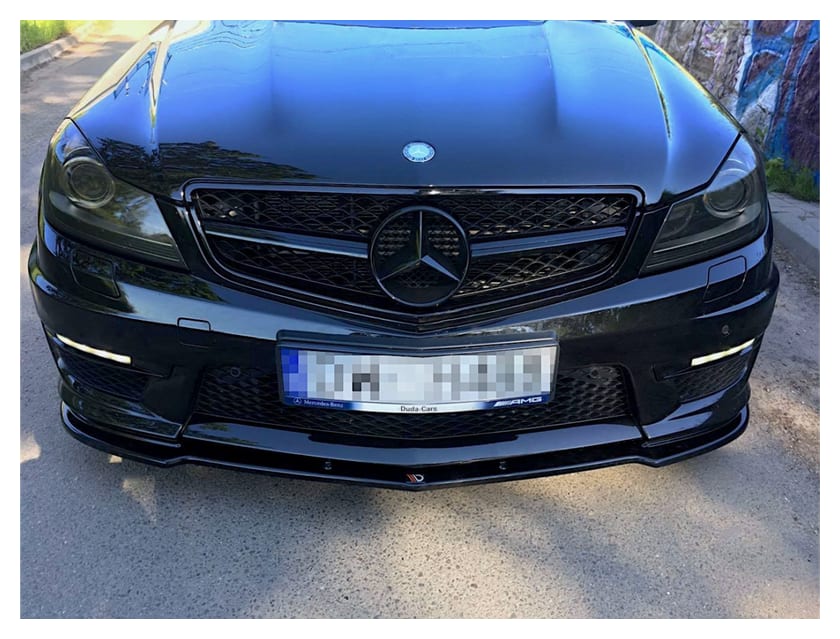 Splitter Mercedes-Benz C63 AMG W204 Facelift S204 Facelift przód Gloss Black