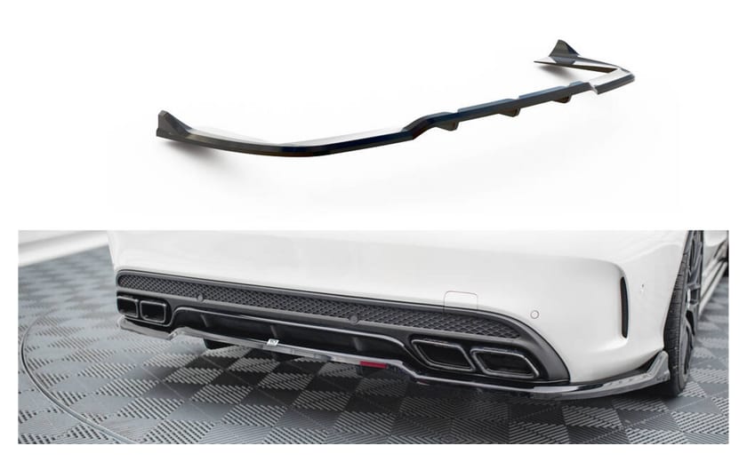 Splitter Mercedes-Benz C63 W205 S205 Tył Środkowy z Dyfuzorem