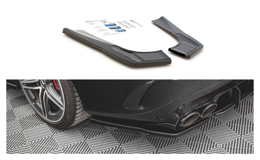Splitter Mercedes-Benz CLA 35 Aero 45 Aero C118 Tył Boczne Gloss Black