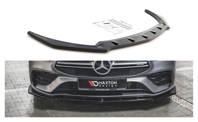 Splitter Mercedes-Benz CLA 35 Aero C118 przód v.2 Gloss Black