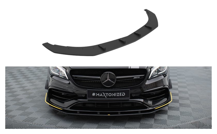 Splitter Mercedes-Benz CLA 45 Aero C117 Facelift Przód Pro Black
