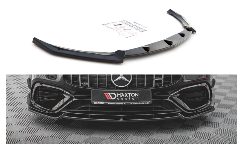 Splitter Mercedes-Benz CLA 45 Aero C118 przód v.2 Gloss Black