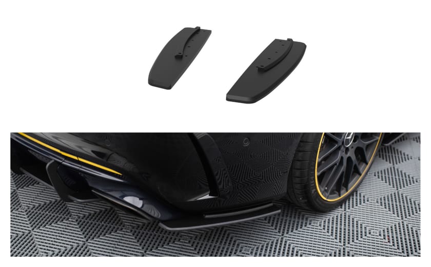 Splitter Mercedes-Benz CLA 45 C117 Facelift Tył Boczne Street Pro Black