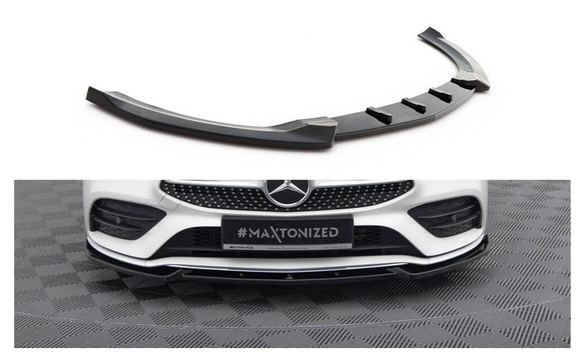 Splitter Mercedes-Benz CLA A35 AMG C118 przód v.2 Gloss Black