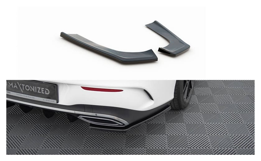 Splitter Mercedes-Benz CLA Shooting Brake X118 Tył Boczne Gloss Black