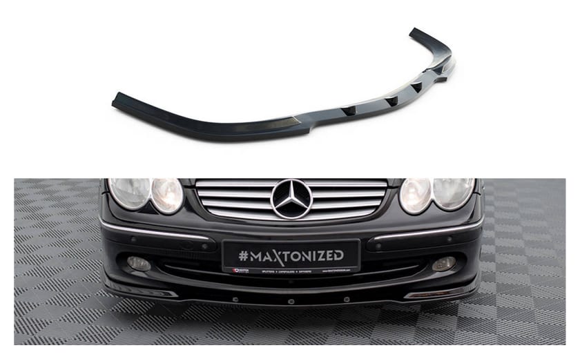 Splitter Mercedes-Benz CLK W 209 do wersji standardowej przód v.1 Gloss Black