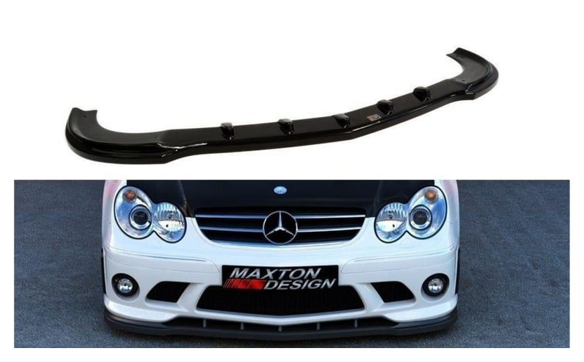 Splitter Mercedes-Benz CLK W209 przód do zderzaka Me-clk-209-AMG204-f1 Gloss Black