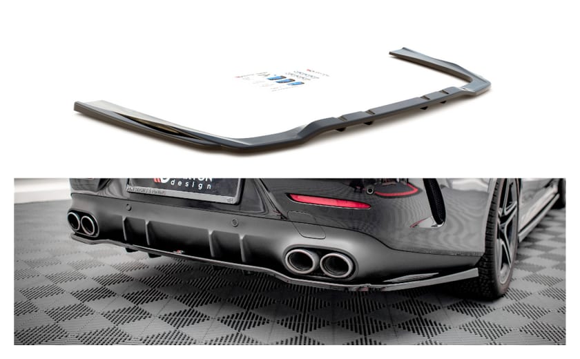 Splitter Mercedes-Benz CLS 53 C257 Tył Środkowy z Dyfuzorem Gloss Black