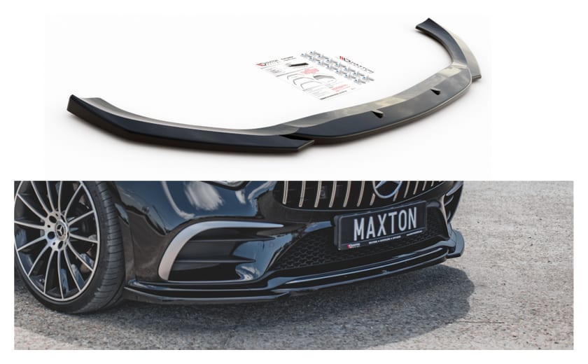 Splitter Mercedes-Benz CLS 53AMG C257 przód v.1 Gloss Black