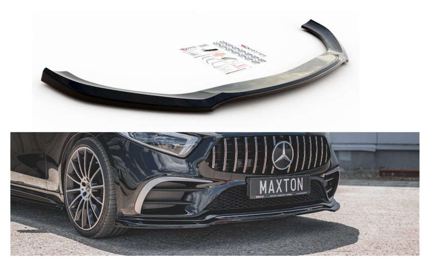Splitter Mercedes-Benz CLS 53AMG C257 przód v.3 Gloss Black