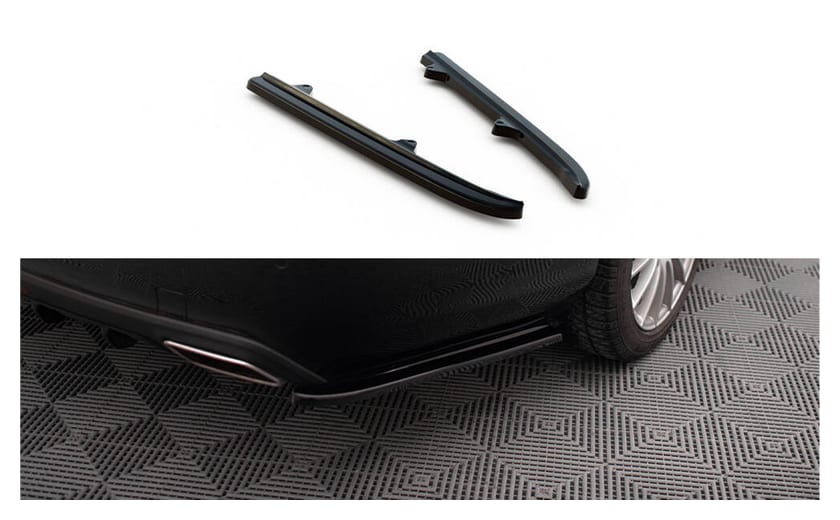 Splitter Mercedes-Benz CLS C218 Tył Boczne Gloss Black