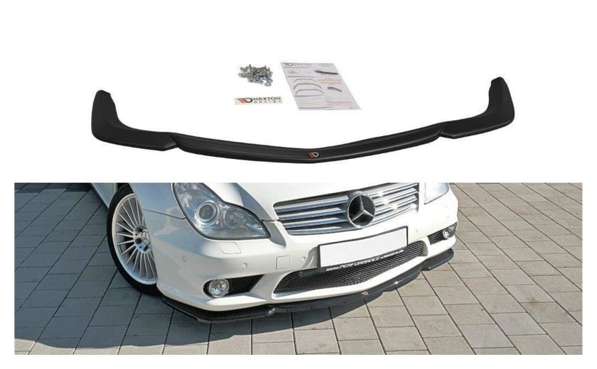 Splitter Mercedes-Benz CLS C219 55AMG przód v.1 Gloss Black