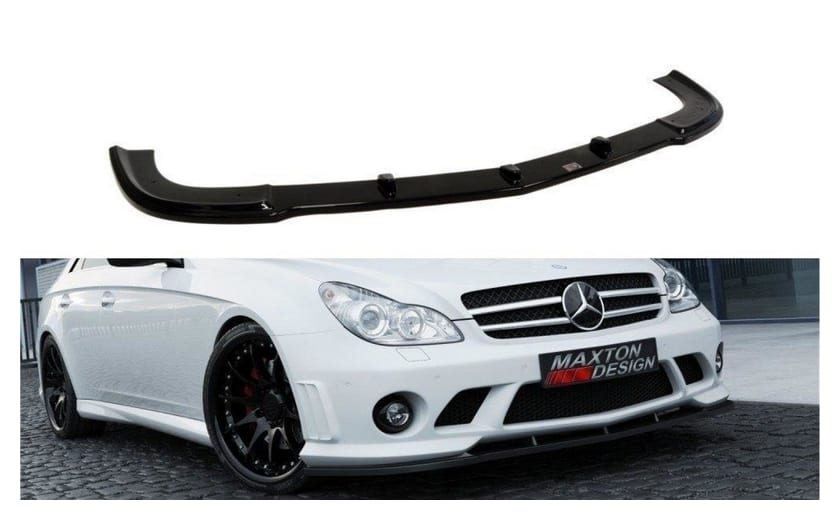 Splitter Mercedes-Benz CLS C219 - W204 przód AMG Look Gloss Black