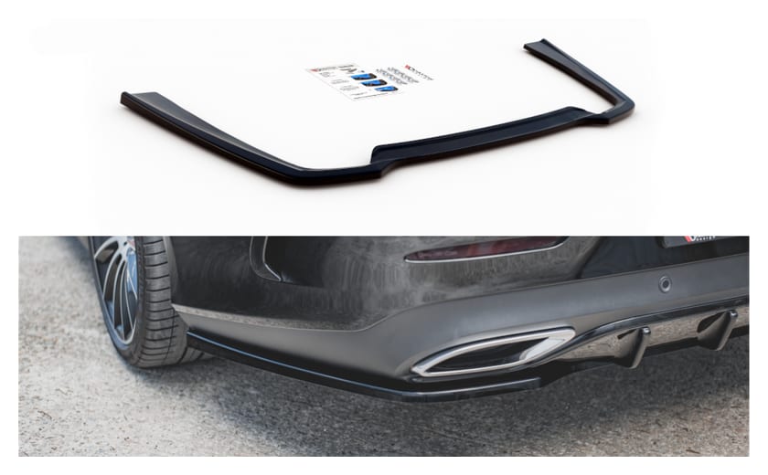 Splitter Mercedes-Benz CLS C257 Tył Środkowy Gloss Black