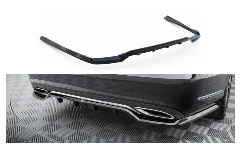 Splitter Mercedes-Benz E W212 Facelift Tył Środkowy z Dyfuzorem