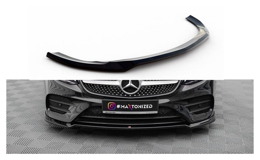 Splitter Mercedes-Benz E W213 (C238) Cabriolet (A238) 53 AMG przód v.2 Gloss Black