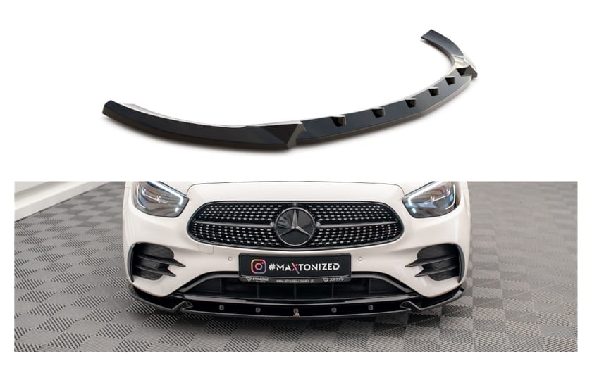 Splitter Mercedes-Benz E W213 Facelift przód v.2 Gloss Black