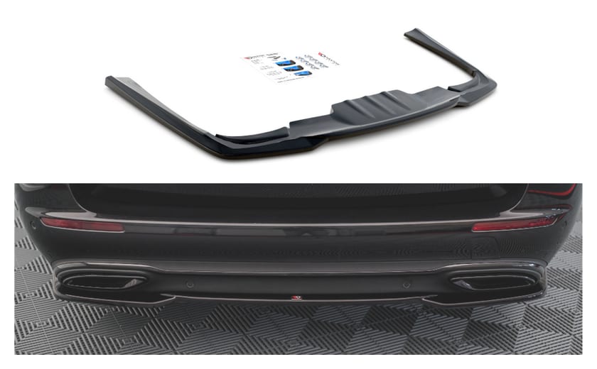 Splitter Mercedes-Benz E W213 Tył Środkowy Gloss Black