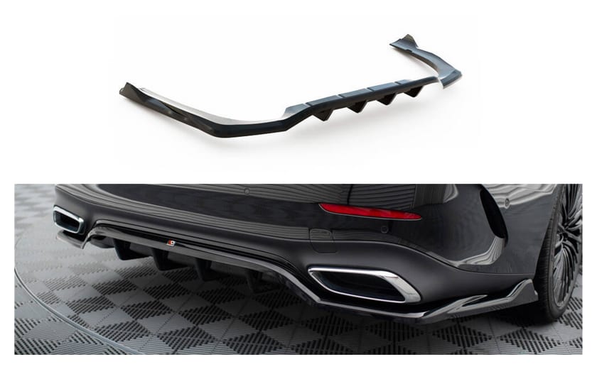 Splitter Mercedes-Benz E W214 Tył Środkowy z Dyfuzorem