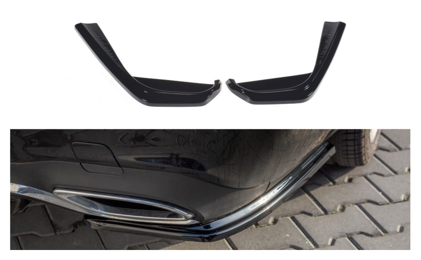 Splitter Mercedes-Benz E43 AMG W213 Tył Boczne Gloss Black