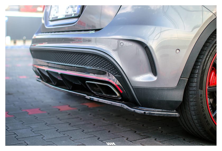 Splitter Mercedes-Benz GLA 45 AMG SUV (X156) Tył Środkowy Bez Dyfuzora Gloss Black