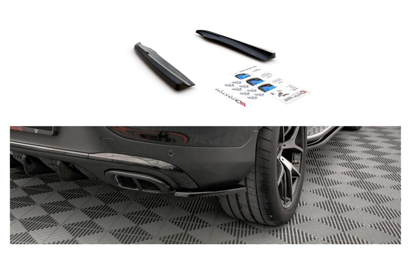 Splitter Mercedes-Benz GLC C253 Facelift Tył Boczne Gloss Black