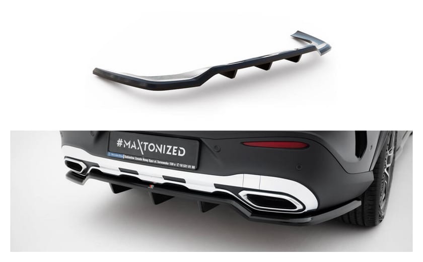 Splitter Mercedes-Benz GLC Coupe AMG-Line C254 Tył Środkowy z Dyfuzorem