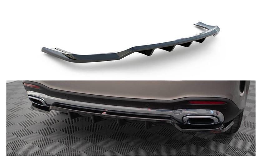 Splitter Mercedes-Benz GLE SUV W167 Tył Środkowy z Dyfuzorem