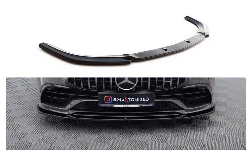 Splitter Mercedes-Benz GT 53 4-Door przód v.1 Gloss Black
