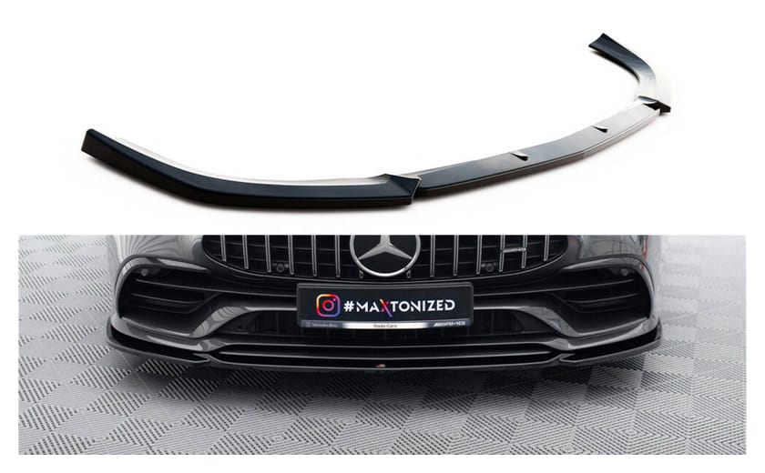 Splitter Mercedes-Benz GT 53 4-Door przód v.2 Gloss Black