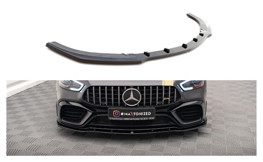 Splitter Mercedes-Benz GT 63S 4-Door Aero przód v.2 Gloss Black