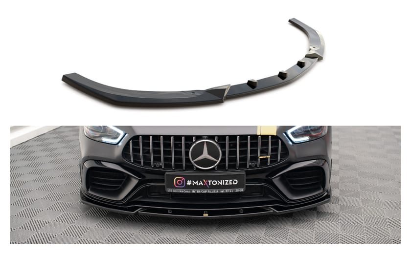 Splitter Mercedes-Benz GT 63S 4-Door Aero przód v.3 Gloss Black