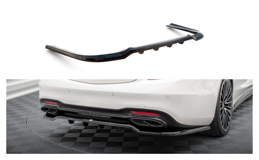 Splitter Mercedes-Benz S W222 Facelift Tył Środkowy z Dyfuzorem
