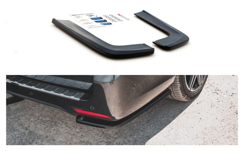Splitter Mercedes-Benz V W447 Facelift Tył Boczne v.1 Gloss Black